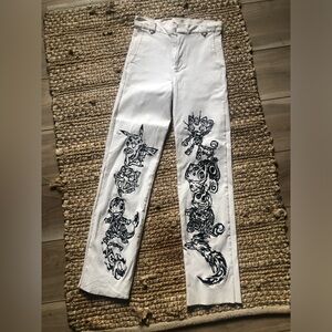 Rare O-mighty / Pokémon  collab embroidered pants